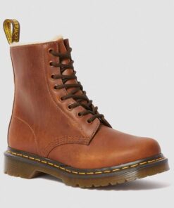 Dr. Martens 1460 Butterscotch Orleans Faux Fur 23912243 1