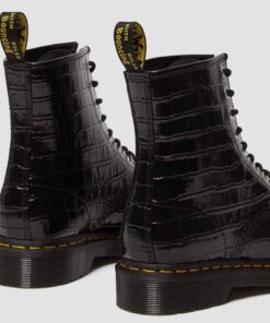 Dr. Martens 1460 Crocodile Print Black Patent 26262001 4