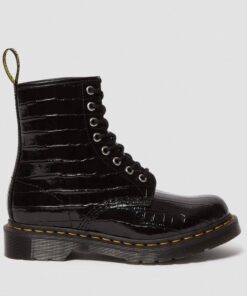 Dr. Martens 1460 Crocodile Print Black Patent 26262001 5