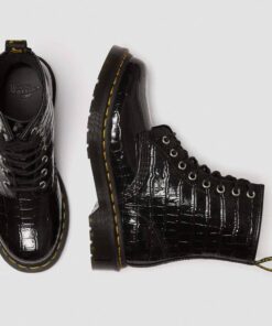 Dr. Martens 1460 Crocodile Print Black Patent 26262001 8