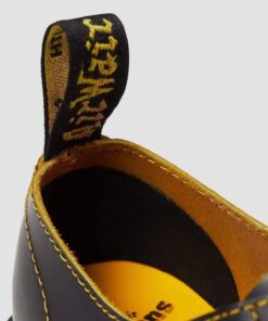 Dr. Martens 1461 Bex Double Stitch Black Yellow Smooth Slice 25951032 6