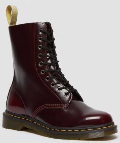 Ботинки Dr. Martens 1490 Vegan Cherry Red Cambridge Brush 23983600