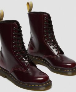 Dr. Martens 1490 Vegan Cherry Red Cambridge Brush 23983600 2