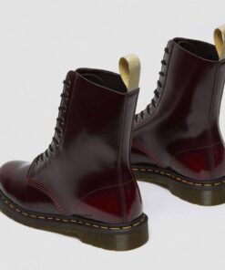 Dr. Martens 1490 Vegan Cherry Red Cambridge Brush 23983600 3