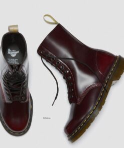 Dr. Martens 1490 Vegan Cherry Red Cambridge Brush 23983600 7