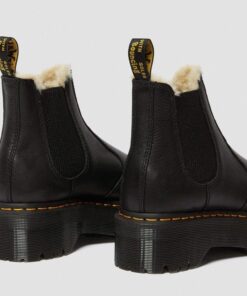 Dr. Martens 2976 Black Pisa Faux Fur 25635001 4