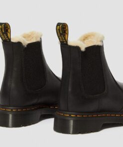 Dr. Martens 2976 Black Wyoming Faux Fur 21045001 5