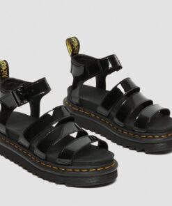 Dr. Martens Blaire Black Patent Gladiator 24192001 4