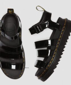 Dr. Martens Blaire Black Patent Gladiator 24192001 9
