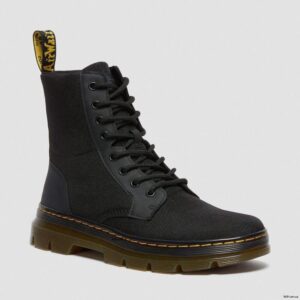 Ботинки Dr. Martens Combs Black Poly Rubbery 16607001