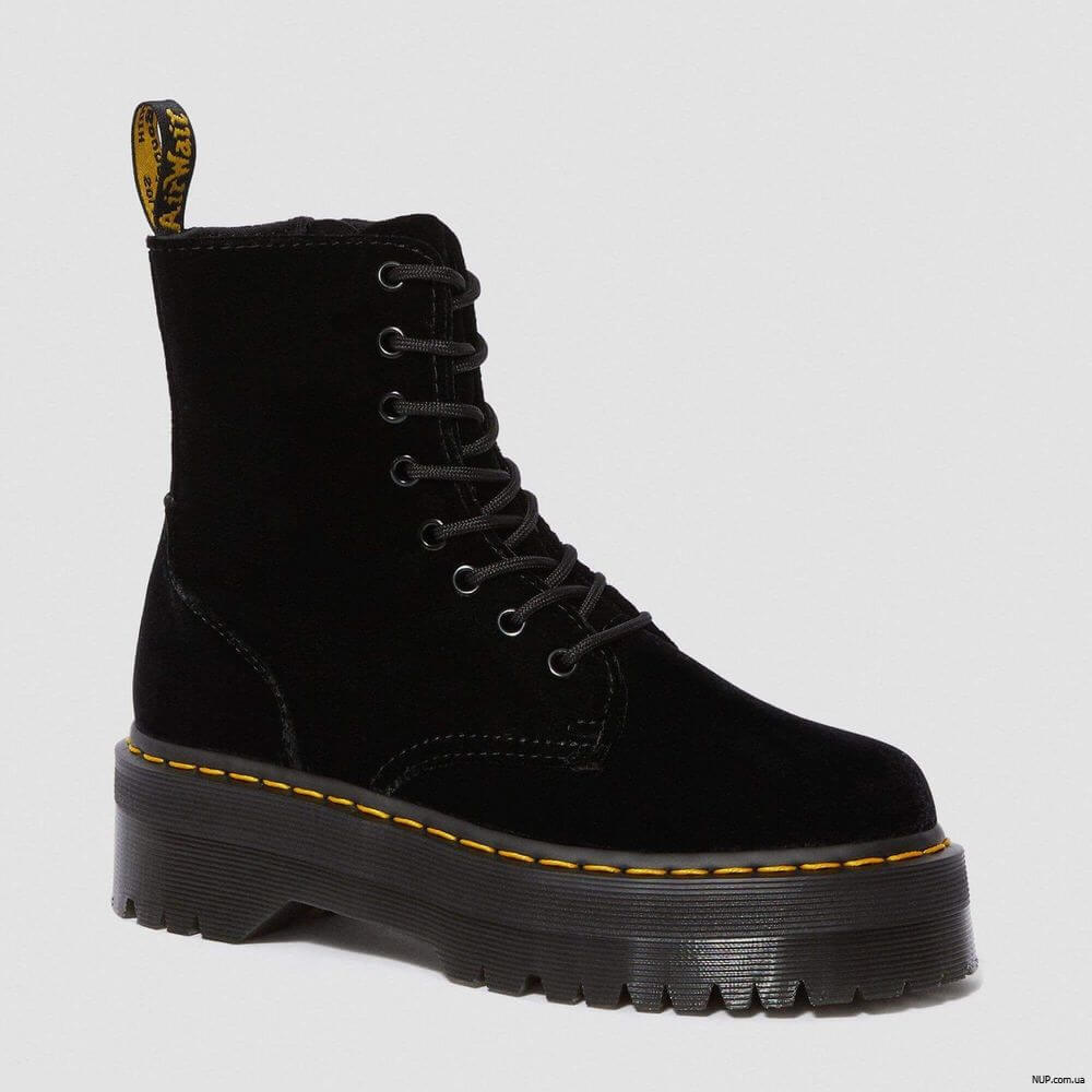 Ботинки Dr. Martens Jadon Black Velvet 24761001 Ботинки Dr. Martens Jadon Black Velvet 24761001