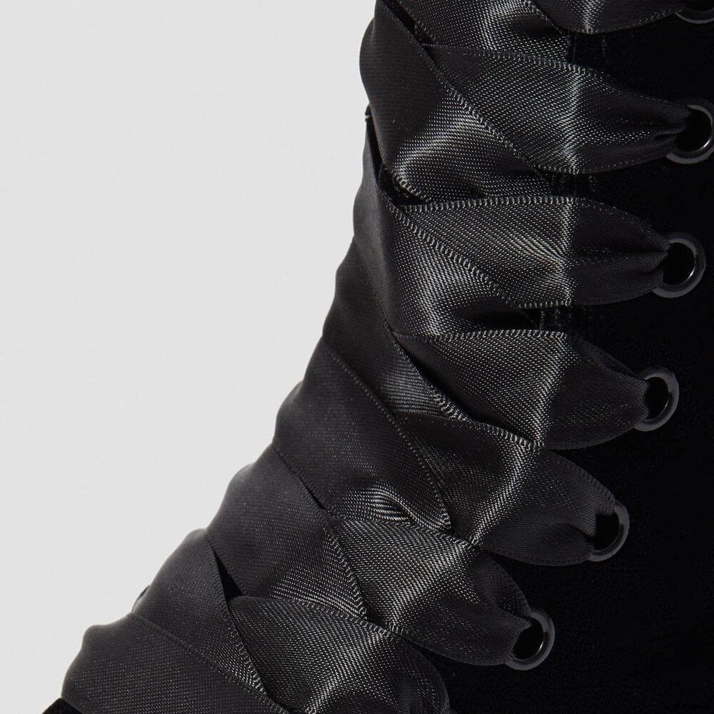 Ботинки Dr. Martens Jadon Black Velvet 24761001 Ботинки Dr. Martens Jadon Black Velvet 24761001