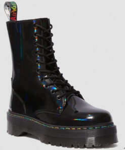 Ботинки Dr. Martens Jadon Hi Black Rainbow Patent 24668001