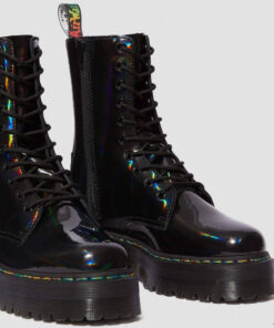 Ботинки Dr. Martens Jadon Hi Black Rainbow Patent 24668001