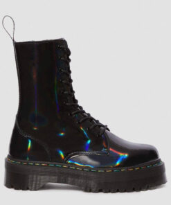 Ботинки Dr. Martens Jadon Hi Black Rainbow Patent 24668001