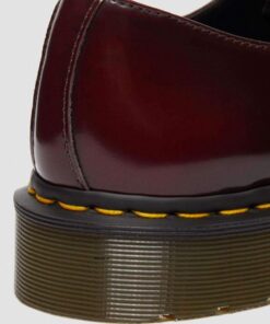 Dr. Martens Vegan 1461 Cherry Red Oxford Rub Off Shoes 14046601 7