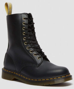 Высокие ботинки Dr. Martens 1490 Vegan Black Felix Rub Off 23981001