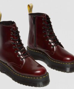 Ботинки Dr. Martens Jadon II Vegan Cherry Red Oxford Rub Off 22563600