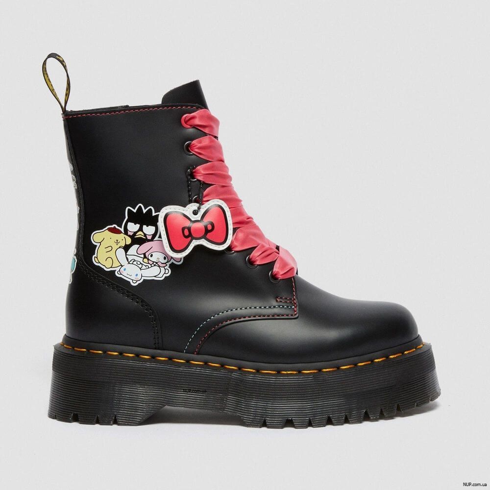 Ботинки Dr. Martens Hello Kitty Friends Jadon Black Polished Smooth 26839001 Ботинки Dr. Martens Hello Kitty Friends Jadon Black Polished Smooth 26839001