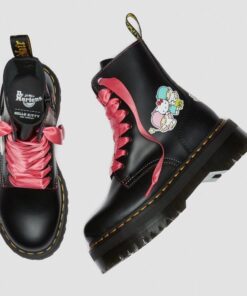 Dr. Martens Hello Kitty Friends Jadon Black Polished Smooth 26839001 6