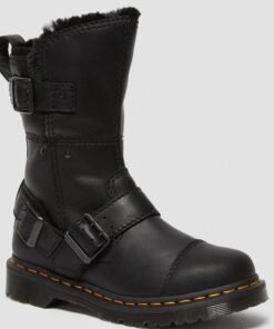 Dr. Martens Kristy Faux Fur Black Luxor 26235001 0