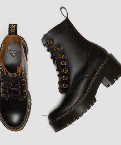 Dr. Martens Leona Black Vintage Smooth 22601001 8