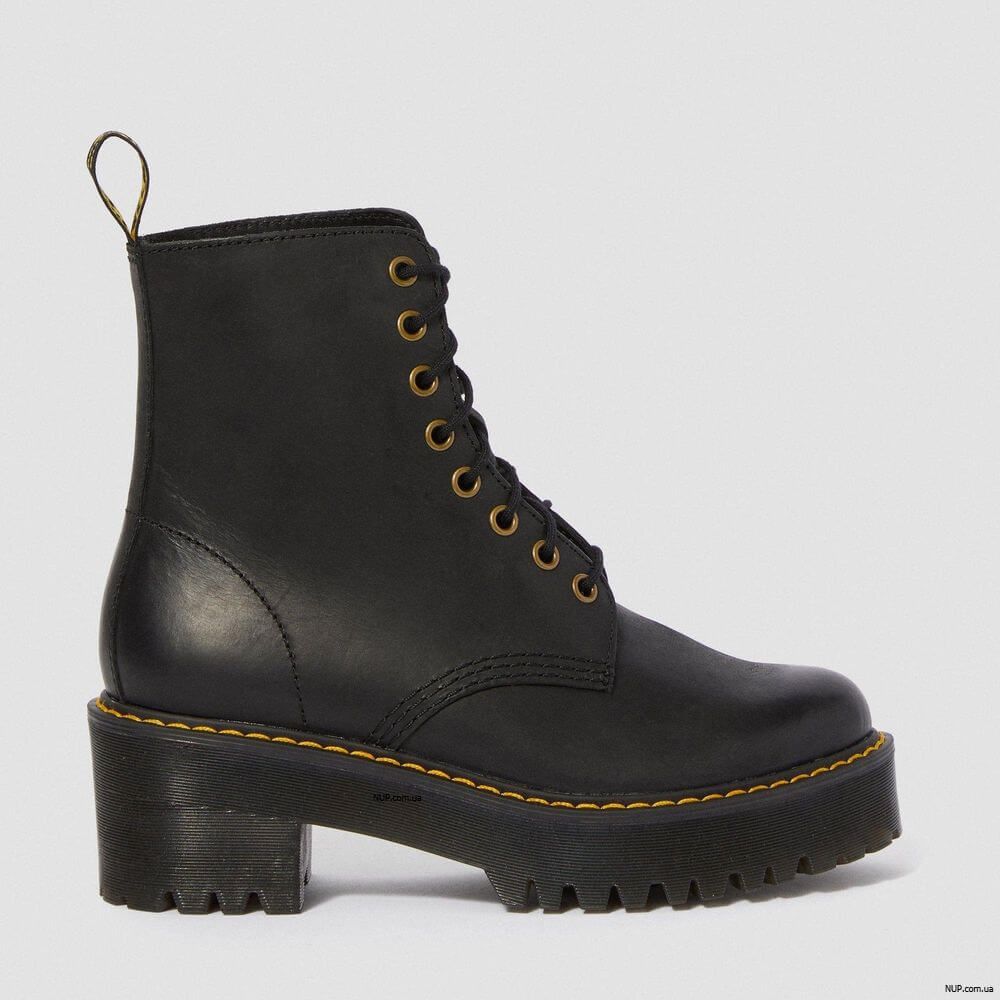 Ботинки Dr. Martens Shriver Hi Heeled Black Burnished Wyoming 23921001 Ботинки Dr. Martens Shriver Hi Heeled Black Burnished Wyoming 23921001