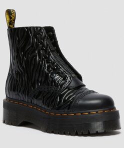 Dr. Martens Sinclair Black Zebra Gloss Emboss Smooth 26704001 0
