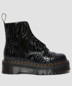 Dr. Martens Sinclair Black Zebra Gloss Emboss Smooth 26704001 5